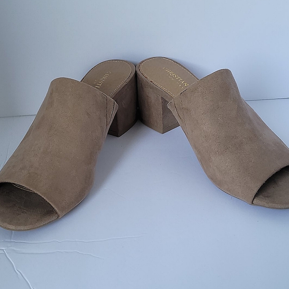 Christian Siriano Nikolle Tan Mules 6.5 M